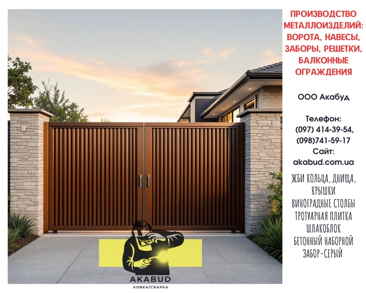 Заборы из профлиста, навесы, ворота откатные и распашные - <ro>Изображение</ro><ru>Изображение</ru> #10, <ru>Объявление</ru> #1748335