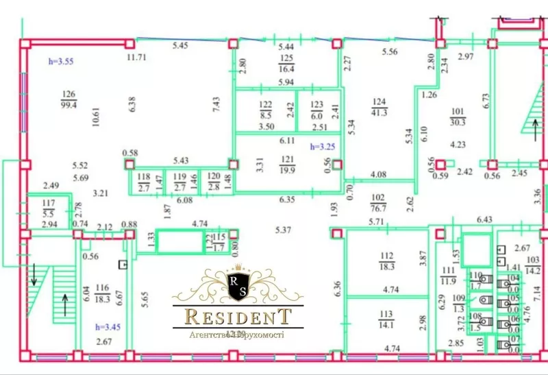 Продаж приміщення в центрі міста 1поверх. Клініка. З орендарями на довгий строк. - <ro>Изображение</ro><ru>Изображение</ru> #8, <ru>Объявление</ru> #1747017