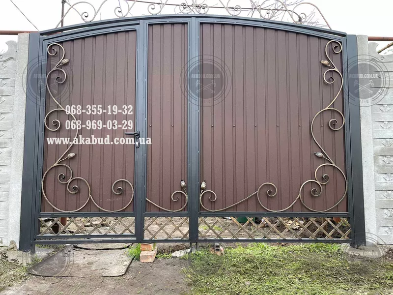 Заборы кованые, сварные, из профлиста. Навес. Ворота. - <ro>Изображение</ro><ru>Изображение</ru> #7, <ru>Объявление</ru> #1751231
