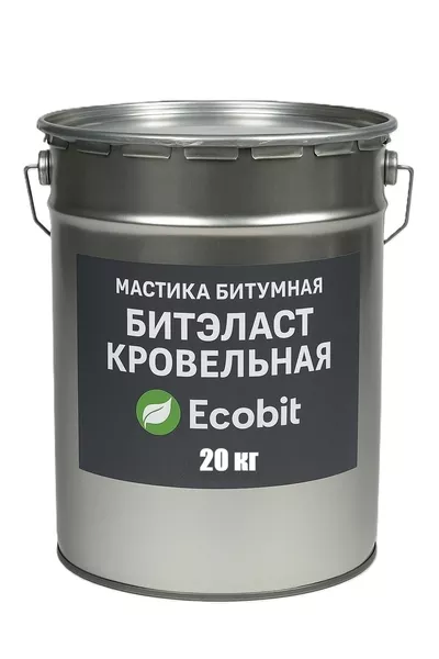 Мастика битумная ведро 20,0 кг БИТЭЛАСТ - КРОВЕЛЬНЫЙ Ecobit - <ro>Изображение</ro><ru>Изображение</ru> #1, <ru>Объявление</ru> #1752175