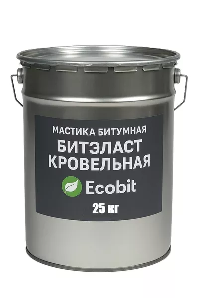 Мастика битумная ведро 25,0 кг БИТЭЛАСТ - КРОВЕЛЬНЫЙ Ecobit - <ro>Изображение</ro><ru>Изображение</ru> #1, <ru>Объявление</ru> #1752176
