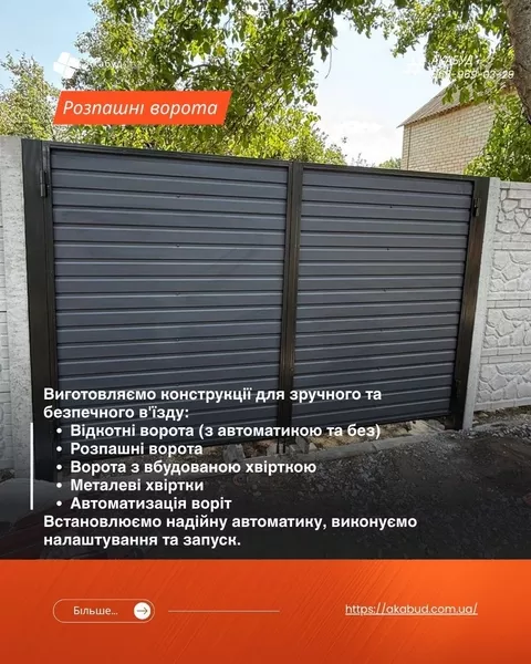 Ворота • Навіси • Альтанки • Металоконструкції під ключ - <ro>Изображение</ro><ru>Изображение</ru> #5, <ru>Объявление</ru> #1754038