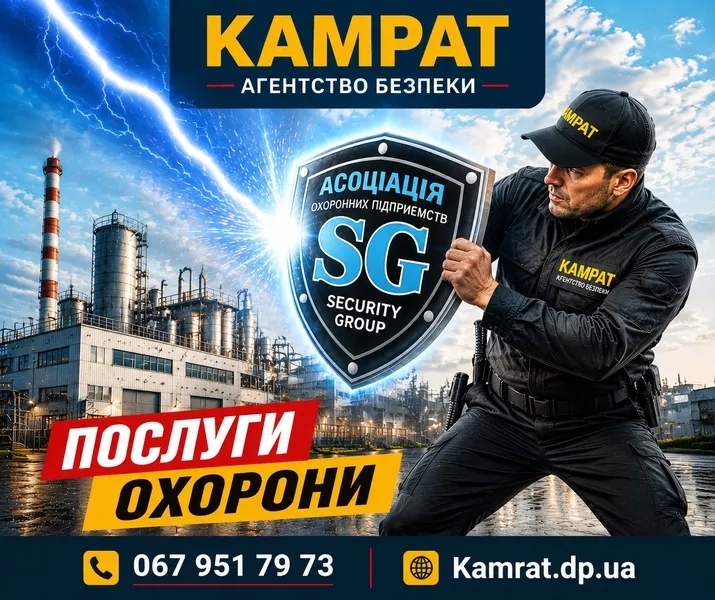 Фізична охорона у місті Кривий Ріг  Камрат - <ro>Изображение</ro><ru>Изображение</ru> #5, <ru>Объявление</ru> #1754708